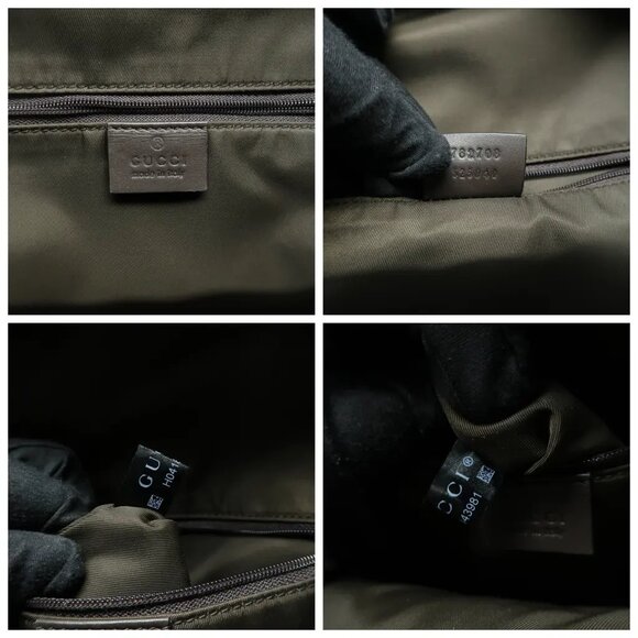 GUCCI Brown Canvas Backpack 882-011225 - Picture 11 of 12